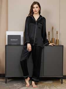 Imported™ Slit Silk Nightwear (2 Pieces)