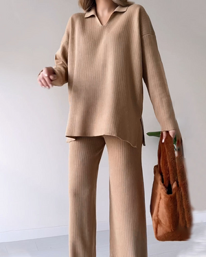 Imported™ CORIA - Casual knitted two-piece set