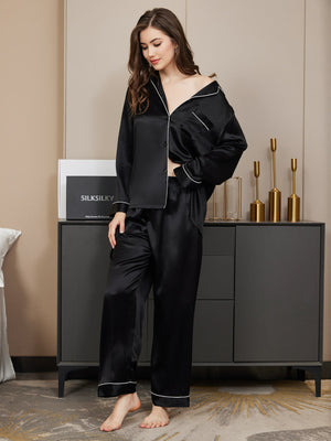 Imported™ Slit Silk Nightwear (2 Pieces)