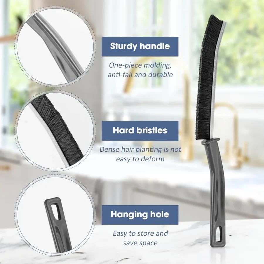 Pack Of 3 Imported Multi Purpose Bristled Crevice Cleaning Brush™ (BUY 1 GET 2 FREE)