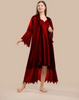 Imported™ Long Slit Silk Nighty Set (2 Pieces)